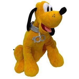 Disney Parks PLUTO 100 Year Celebration Plush 11" Dog Stuffed Animal Anniversary